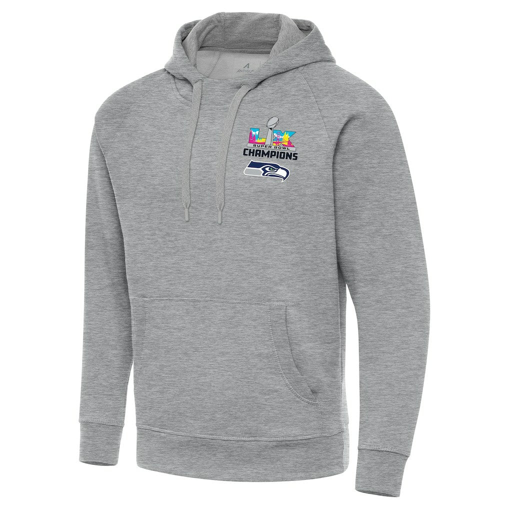 Seattle Seahawks Antigua Super Bowl LX Champions Victory Hoodie - Heather Gray cheap