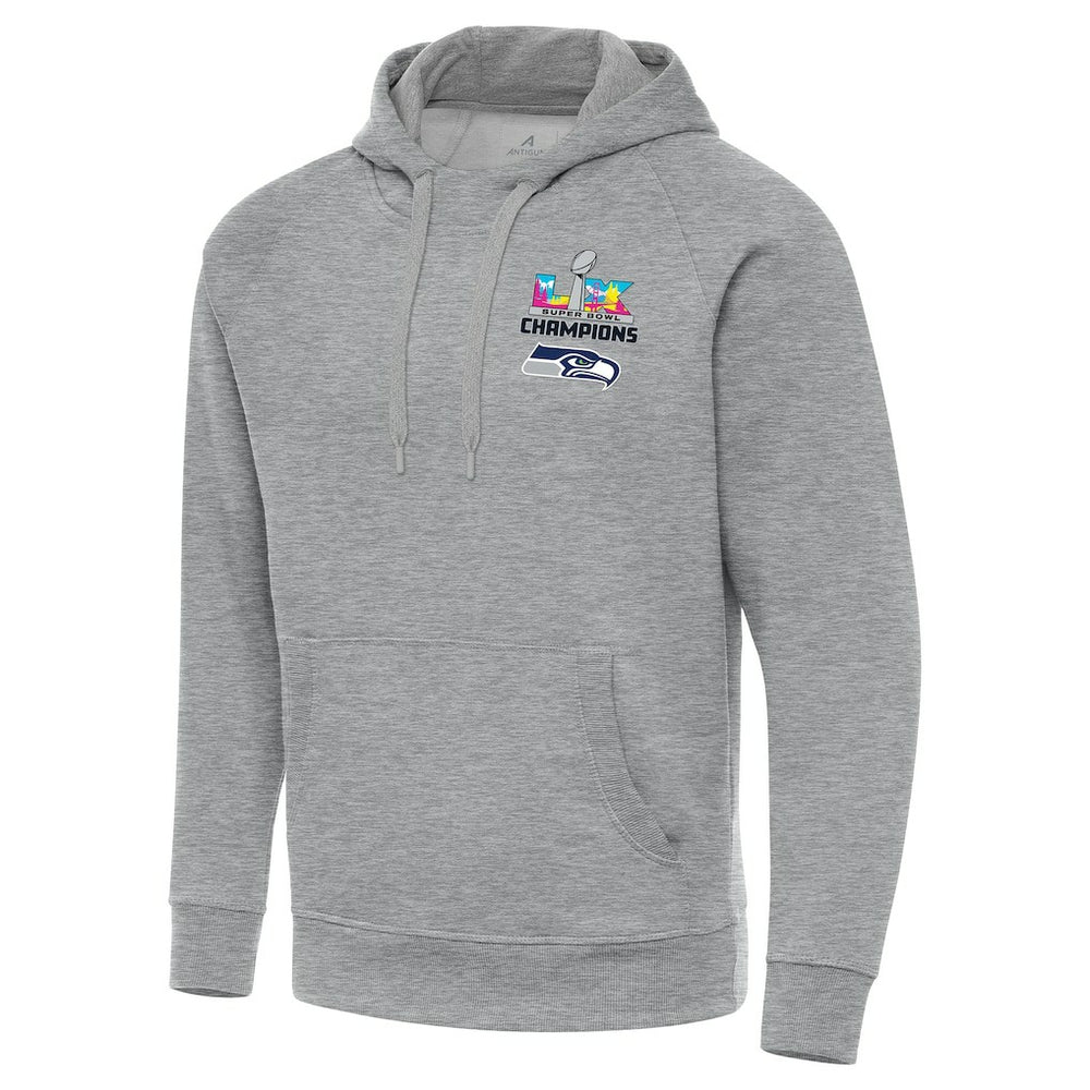 Seattle Seahawks Antigua Super Bowl LX Champions Victory Hoodie - Heather Gray cheap