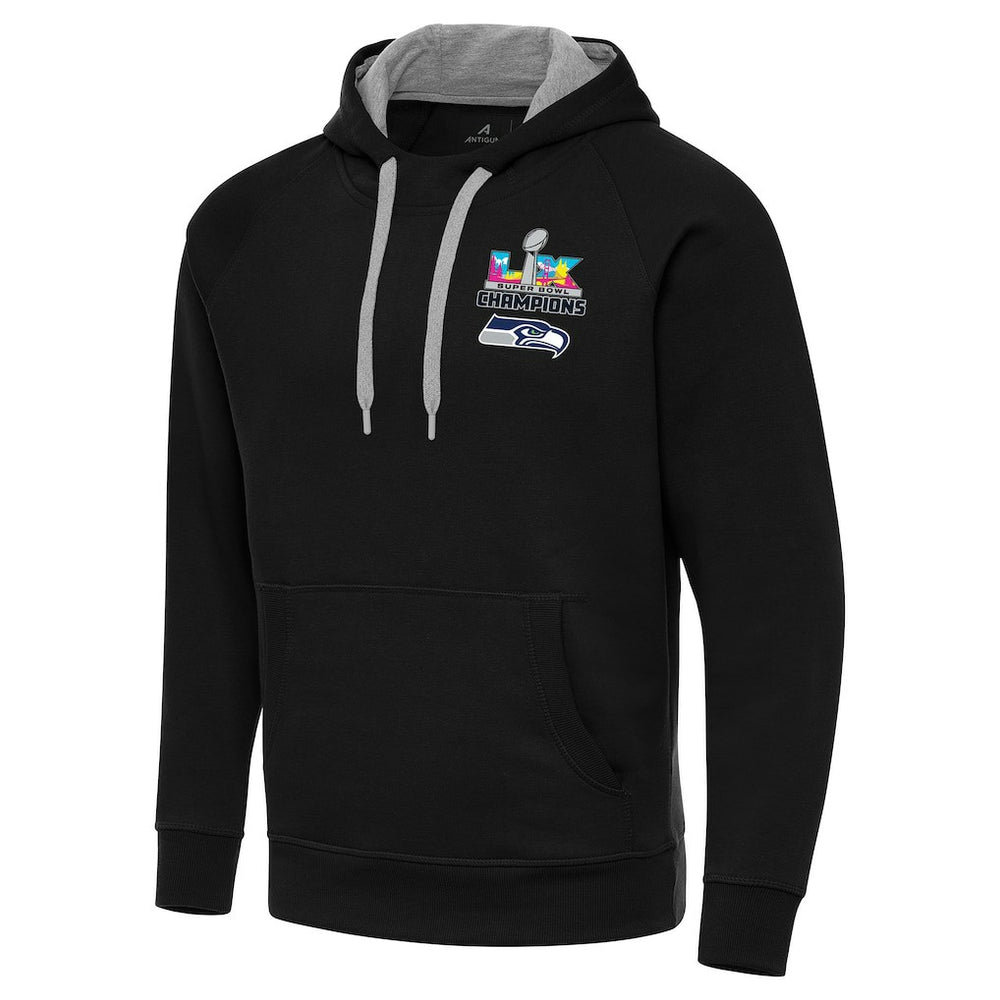 Seattle Seahawks Antigua Super Bowl LX Champions Victory Hoodie - Black discount