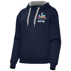 Seattle Seahawks Antigua Women's Super Bowl LX Champions Victory Hoodie - College Navy discount