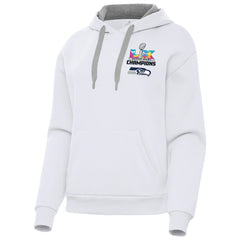 Seattle Seahawks Antigua Women's Super Bowl LX Champions Victory Hoodie - White outlet