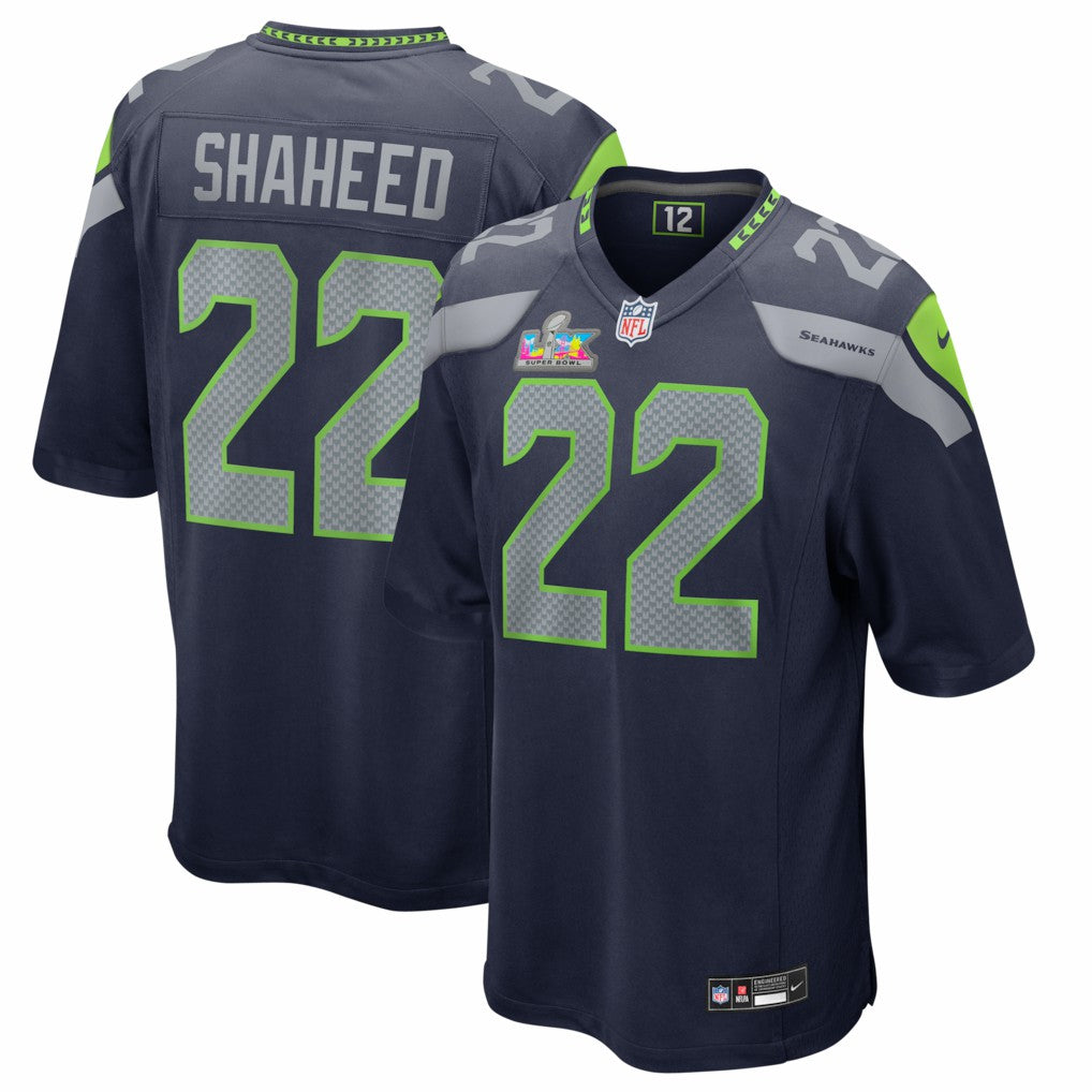 Rashid Shaheed Seattle Seahawks Super Bowl LX Patch Game Jersey - College Navy | Nike for sale
