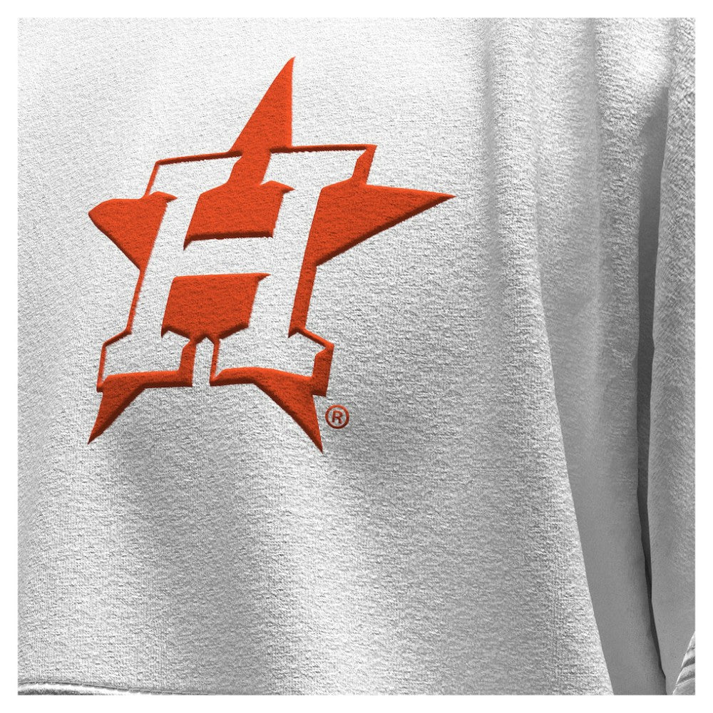 Houston Astros Women's Baseball Stitch Spirit Jersey Long Sleeve T-Shirt - White