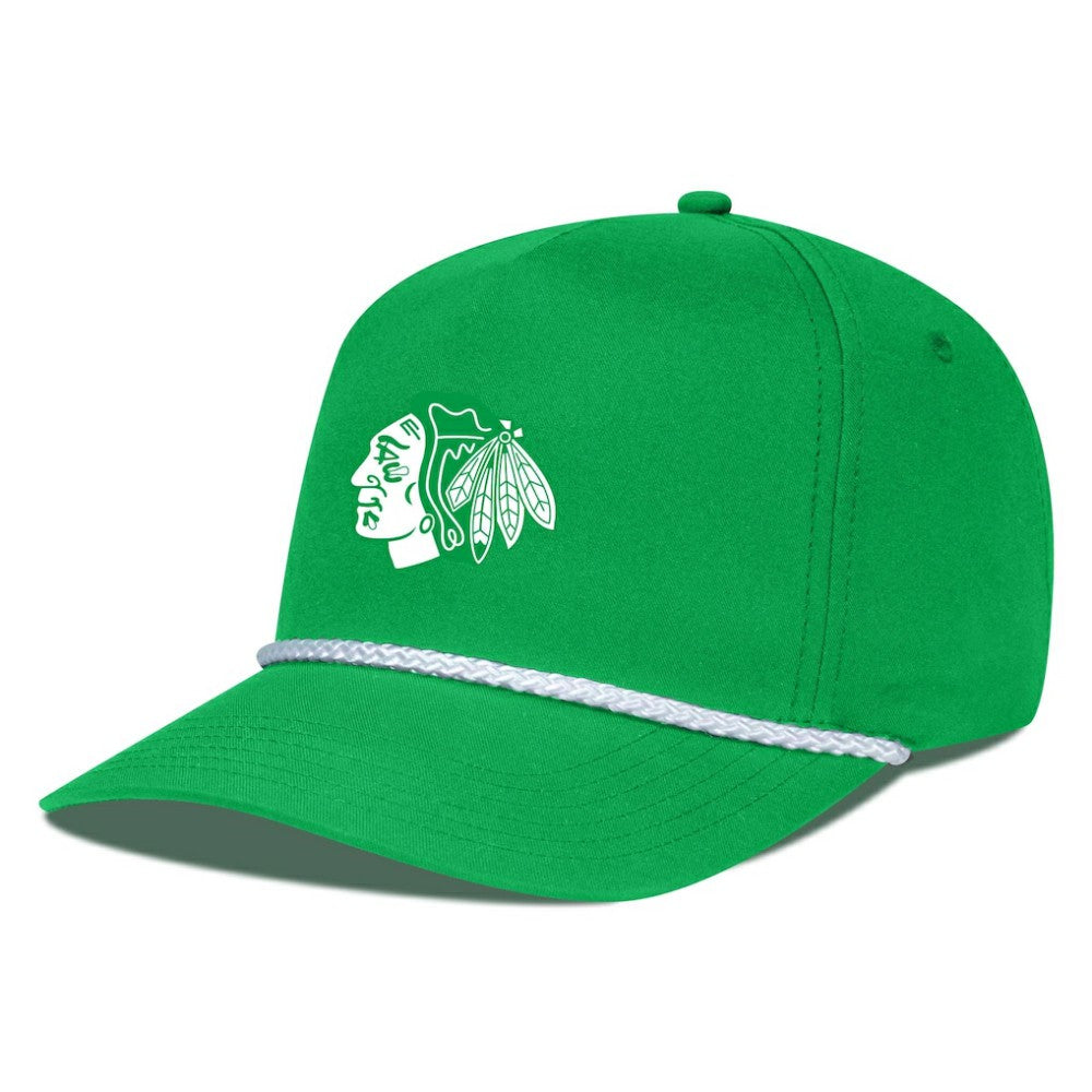 Chicago Blackhawks Levelwear St. Patrick's Day Gambit Rope Adjustable Hat Kelly Green