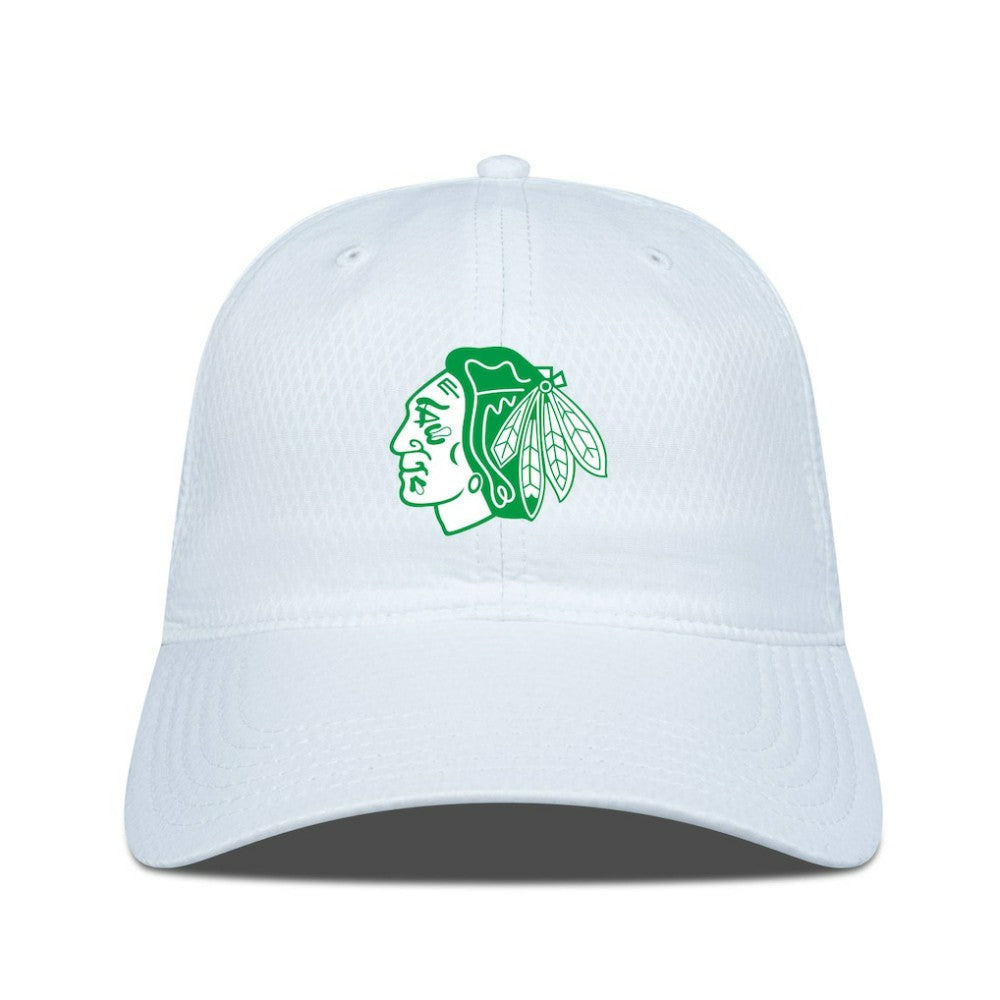 Chicago Blackhawks Levelwear Matrix Patch Adjustable Hat White