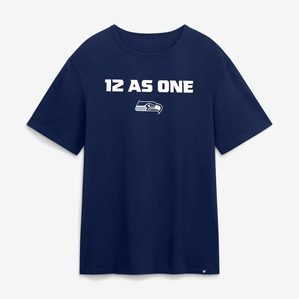 Seattle Seahawks Super Bowl LX 12 as One T-Shirt - College Navy on sale