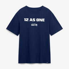Seattle Seahawks Super Bowl LX 12 as One T-Shirt - College Navy on sale