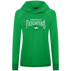 Nashville Predators Levelwear Women's St. Patrick's Day Slender Raglan Hoodie Kelly Green