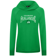 Colorado Avalanche Levelwear Women's St. Patrick's Day Slender Raglan Hoodie Kelly Green