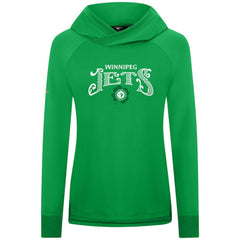 Winnipeg Jets Levelwear Women's St. Patrick's Day Slender Raglan Hoodie Kelly Green