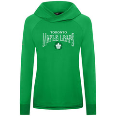 Toronto Maple Leafs Levelwear Women's St. Patrick's Day Slender Raglan Hoodie Kelly Green