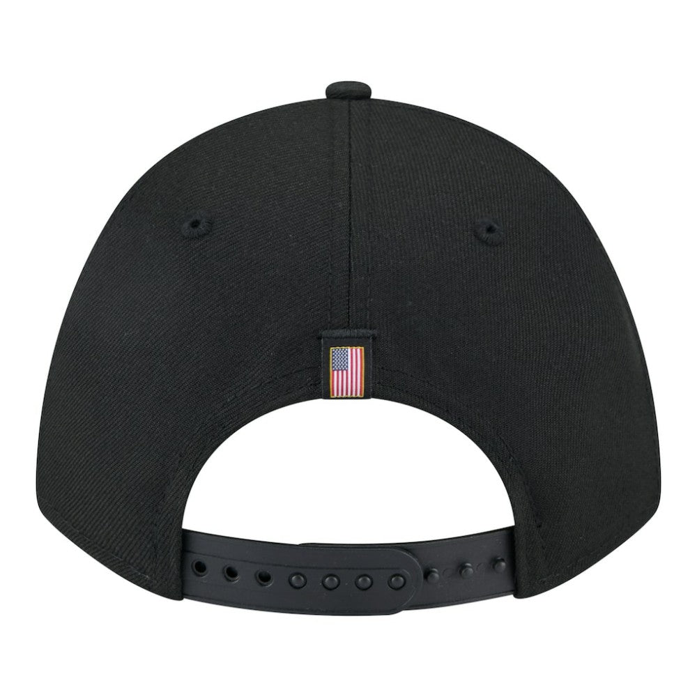 Buffalo Sabres New Era Game Day Stealth Flag 9FORTY A-Frame Adjustable Hat Black