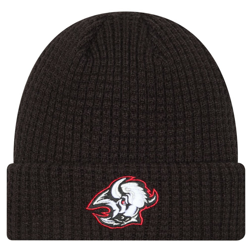 Buffalo Sabres New Era Waffle Cuffed Knit Hat Black