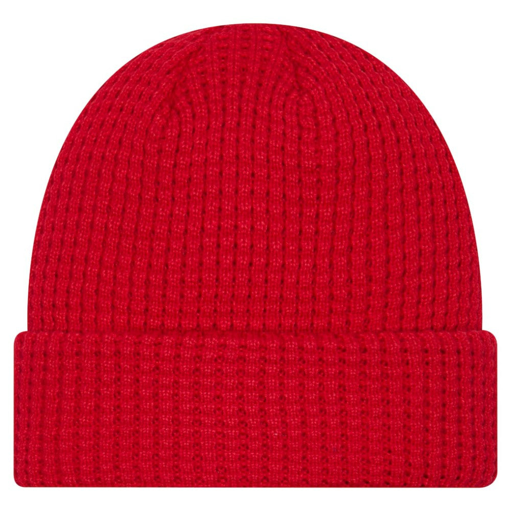Detroit Red Wings New Era Waffle Cuffed Knit Hat Red