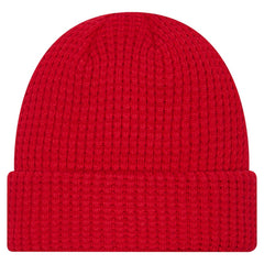 Detroit Red Wings New Era Waffle Cuffed Knit Hat Red