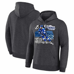 Nikita Kucherov Tampa Bay Lightning Fresh Ice Hoodie Charcoal
