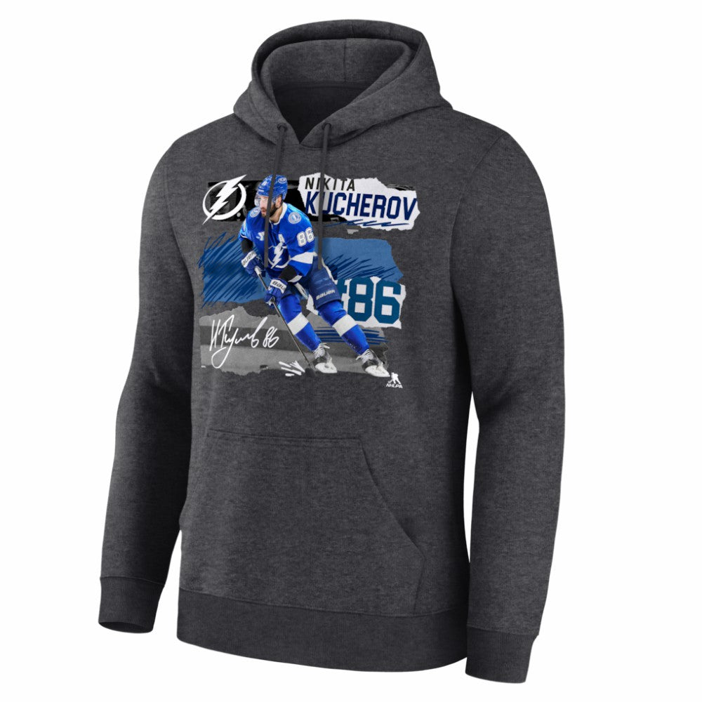 Nikita Kucherov Tampa Bay Lightning Fresh Ice Hoodie Charcoal