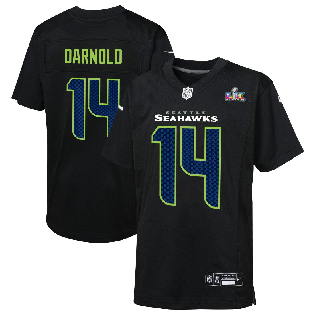 Sam Darnold Seattle Seahawks Youth Super Bowl LX Carbon Fashion Game Jersey - Black | Nike discount