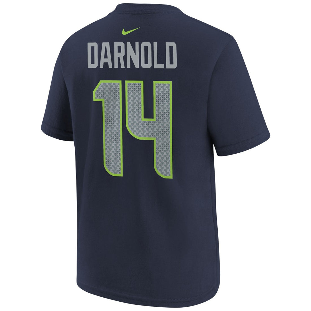 Sam Darnold Seattle Seahawks Youth Super Bowl LX Name & Number T-Shirt - College Navy | Nike on sale