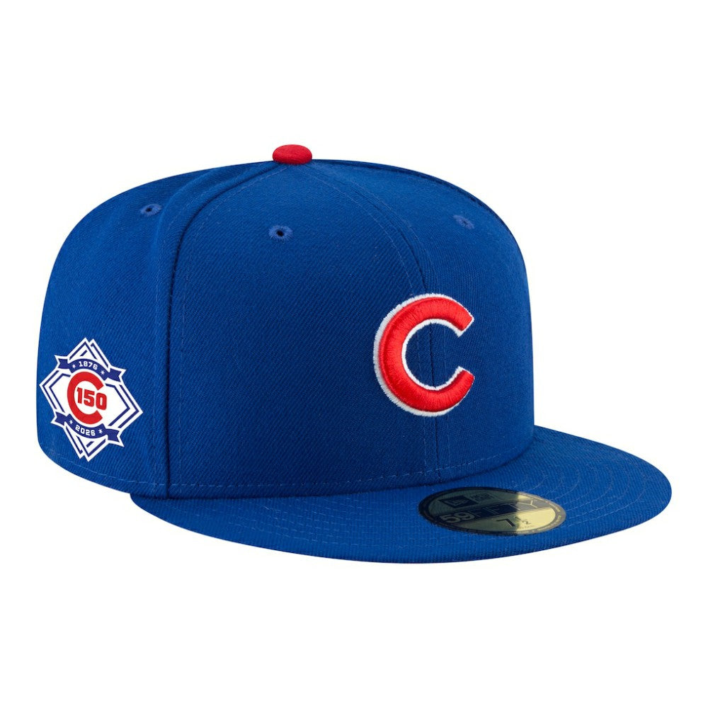Chicago Cubs 150th Anniversary 59FIFTY Fitted Hat - Royal | New Era