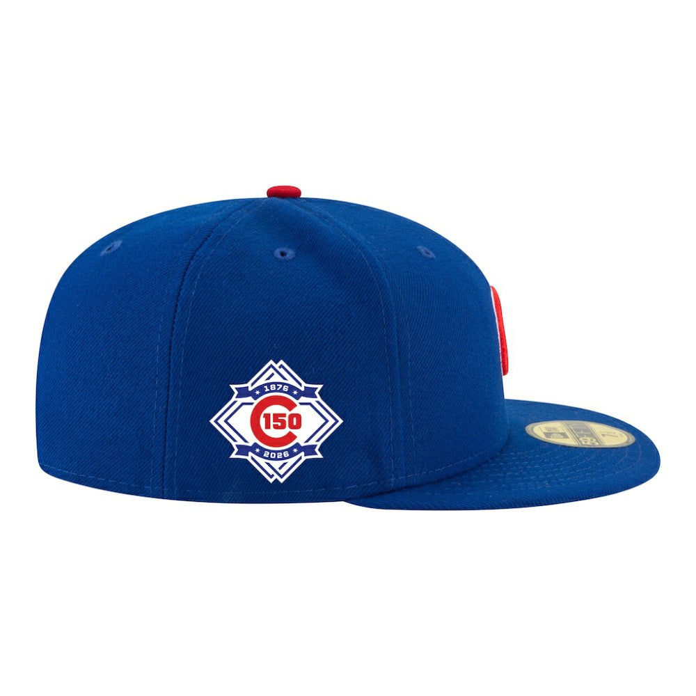 Chicago Cubs 150th Anniversary 59FIFTY Fitted Hat - Royal | New Era