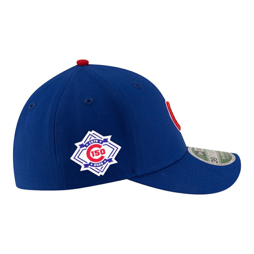 Chicago Cubs 150th Anniversary 39THIRTY M-Crown Flex Hat - Royal | New Era