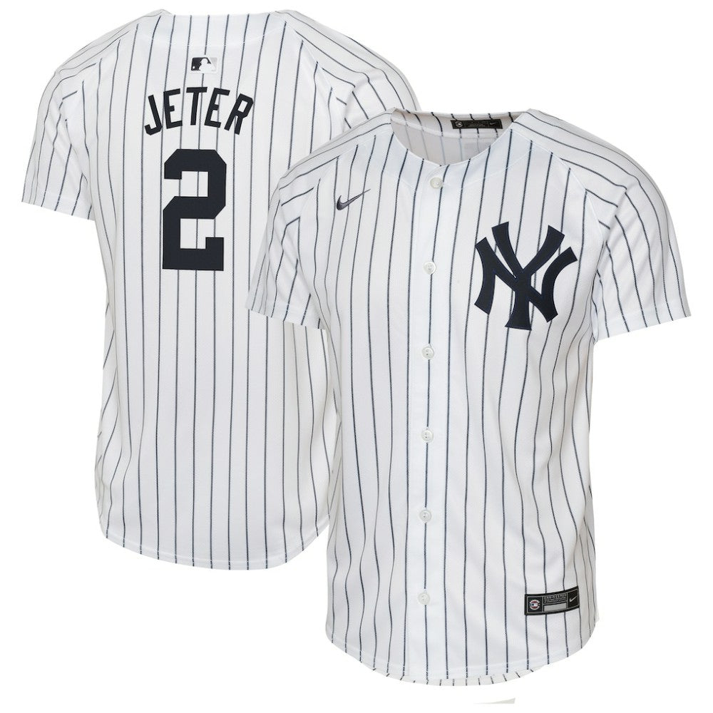 Derek Jeter New York Yankees Youth Home Game Jersey - White | Nike