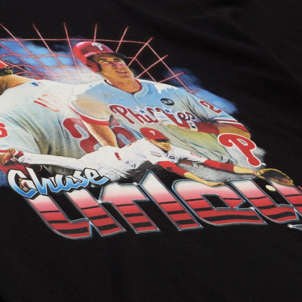 Chase Utley Philadelphia Phillies Legendary Collage Player T-Shirt - Black | Mitchell & Ness