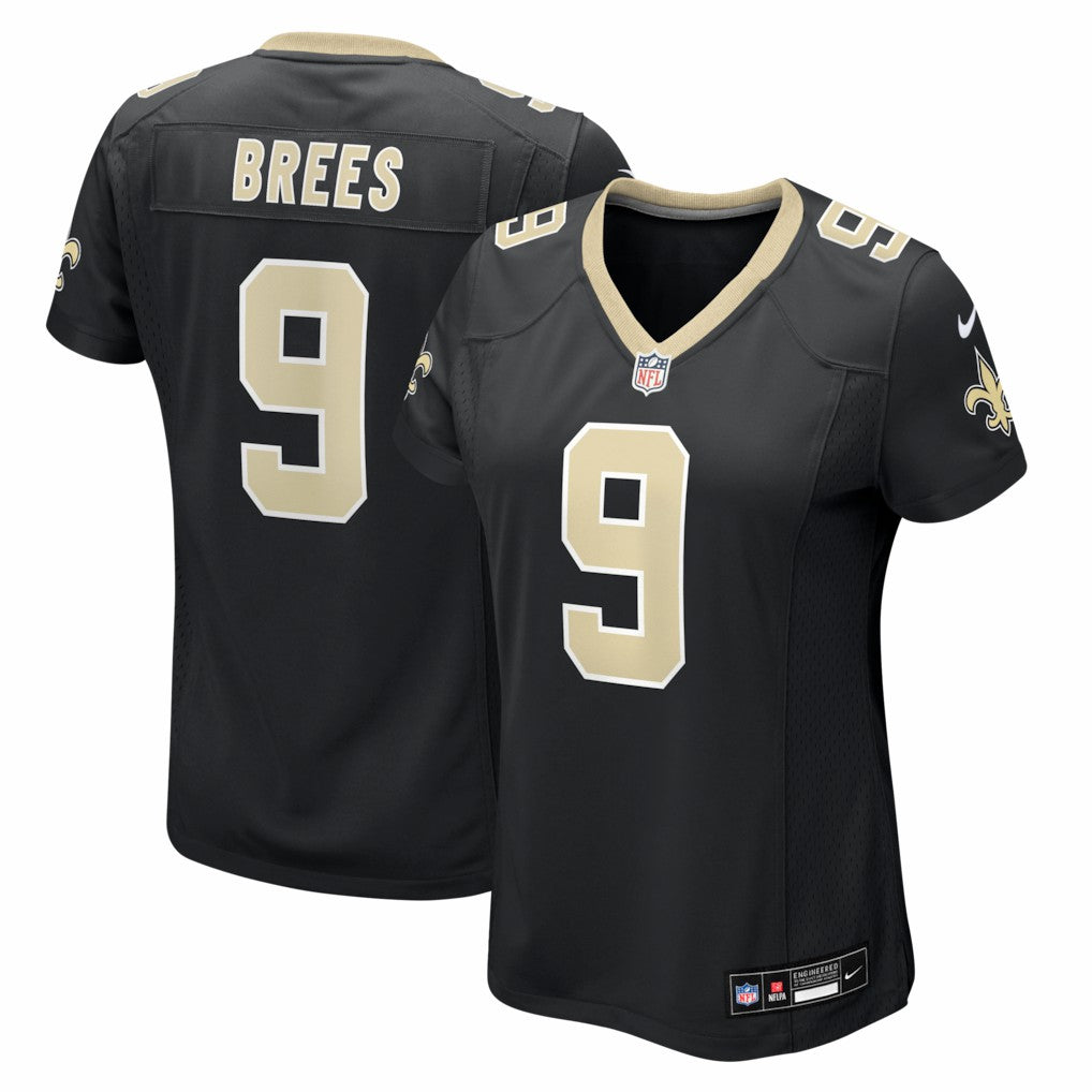 Drew Brees New Orleans Saints Women's Team Game Jersey - Black | Nike for sale