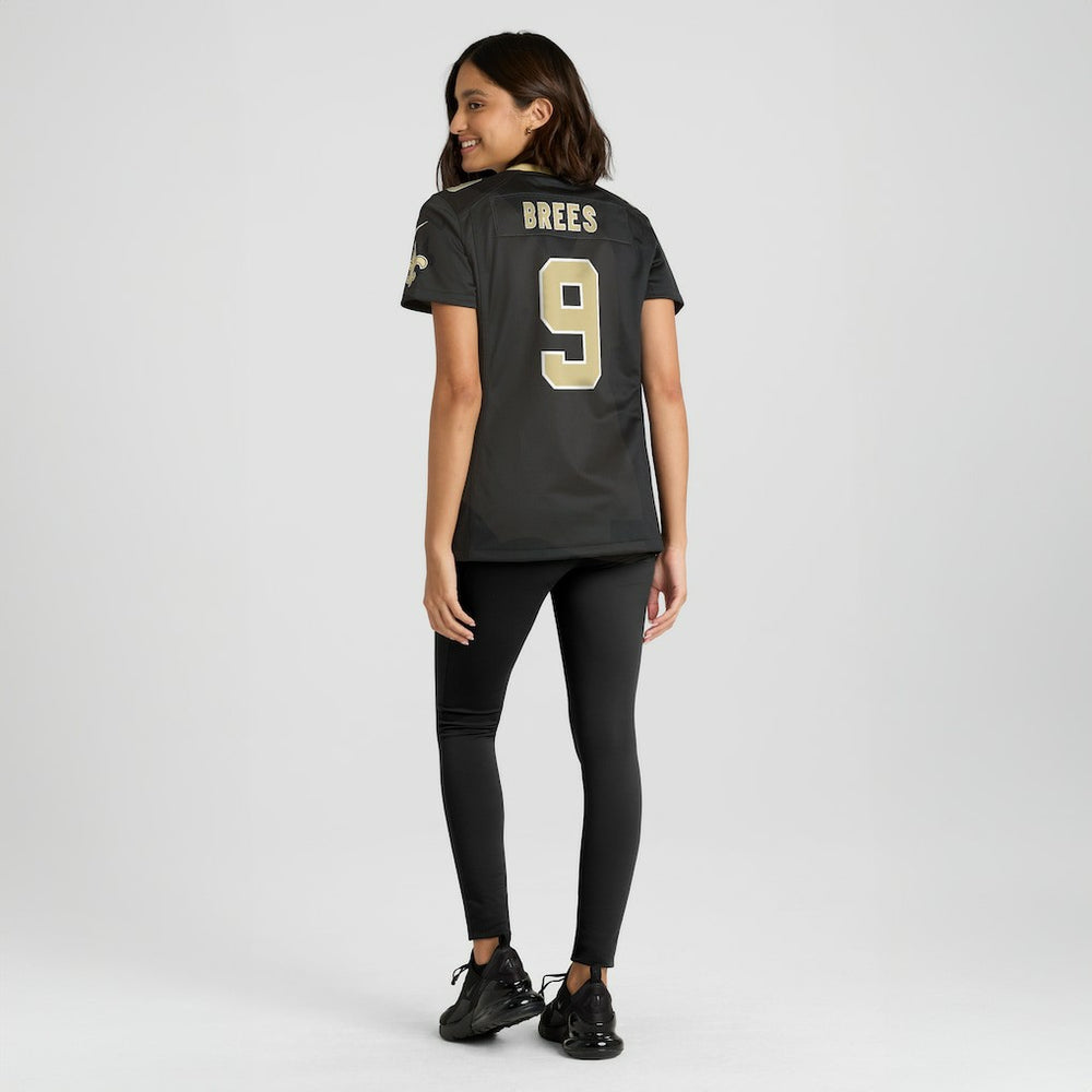 Drew Brees New Orleans Saints Women's Team Game Jersey - Black | Nike for sale