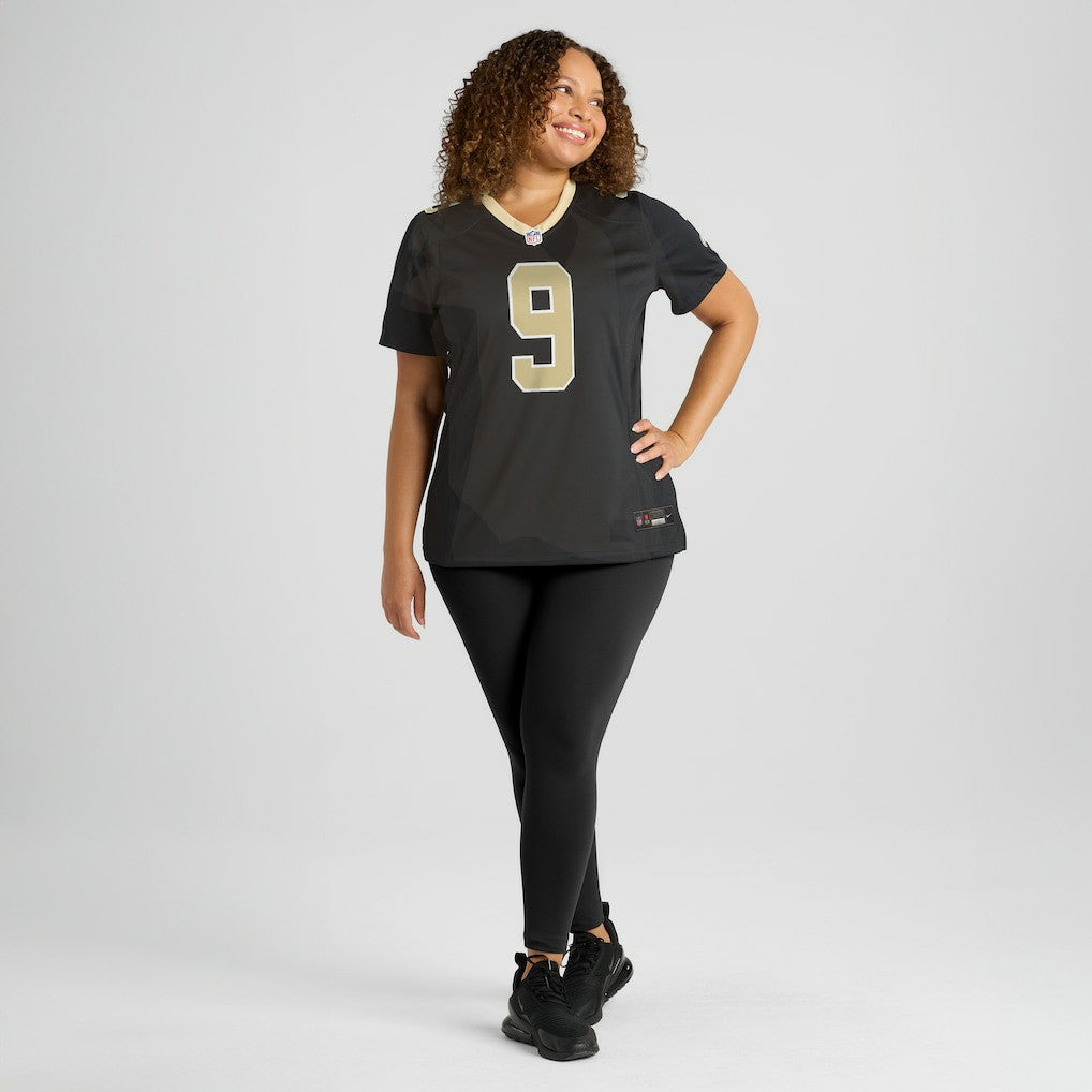 Drew Brees New Orleans Saints Women's Team Game Jersey - Black | Nike for sale
