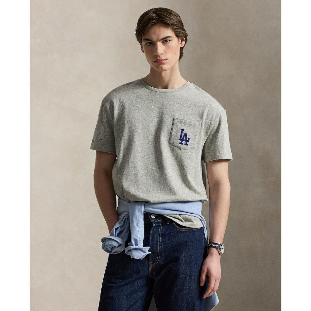 Dodgers Polo Ralph Lauren T-Shirt - Gray