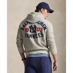 Yankees Polo Ralph Lauren Fleece Hoodie - Gray