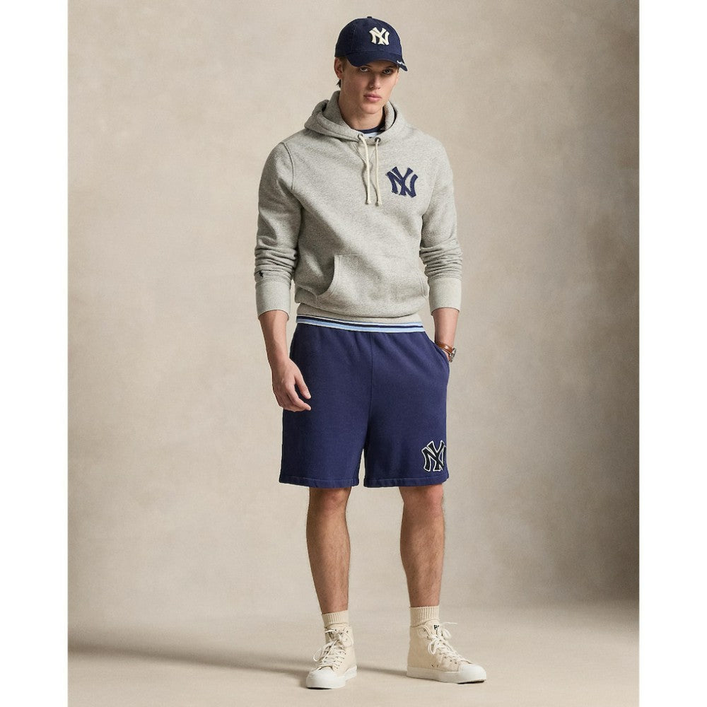 Yankees Polo Ralph Lauren Fleece Hoodie - Gray