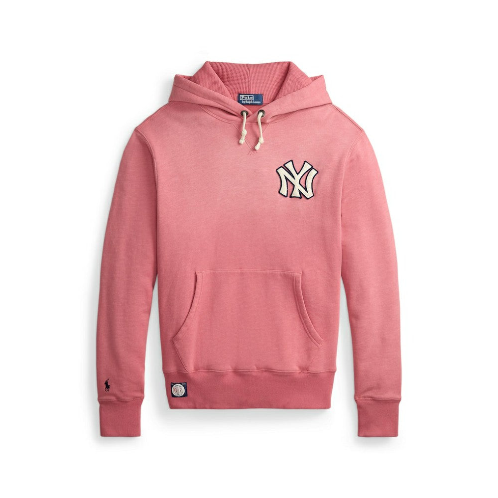 Yankees Polo Ralph Lauren Fleece Hoodie - Red