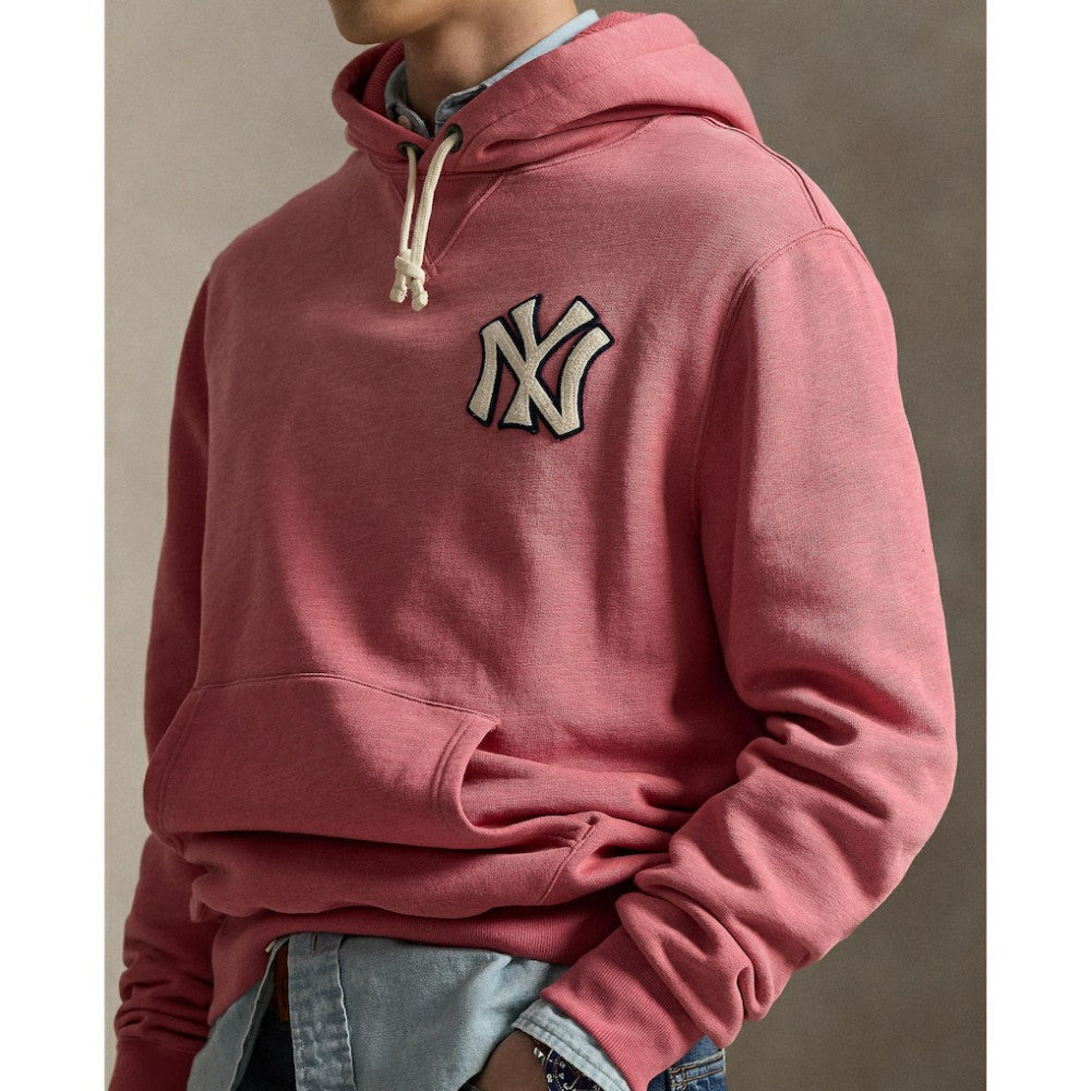 Yankees Polo Ralph Lauren Fleece Hoodie - Red