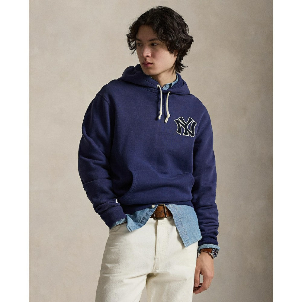 Yankees Polo Ralph Lauren Fleece Hoodie - Navy