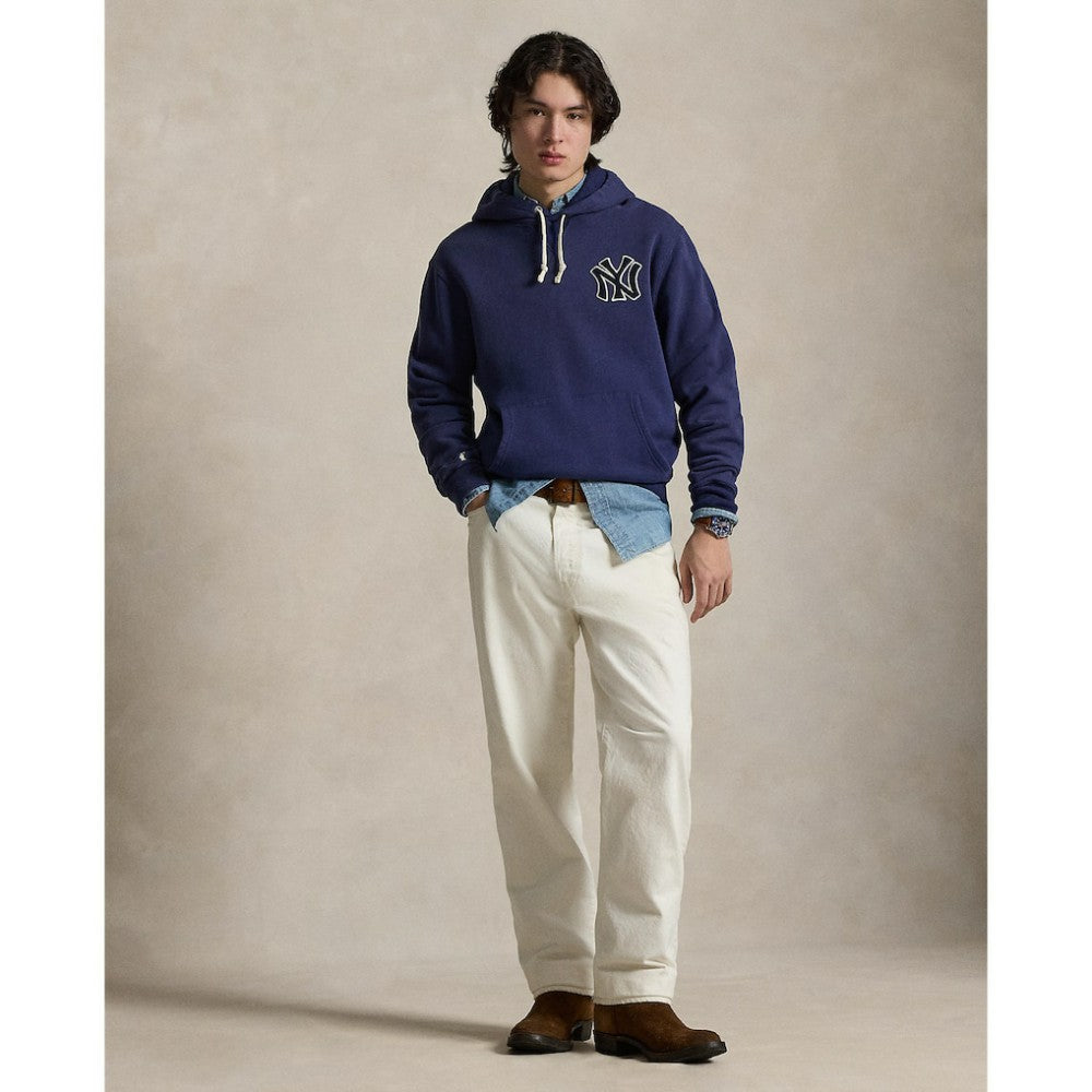 Yankees Polo Ralph Lauren Fleece Hoodie - Navy