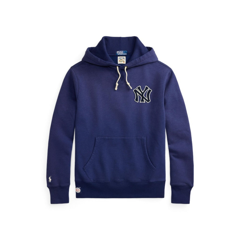 Yankees Polo Ralph Lauren Fleece Hoodie - Navy