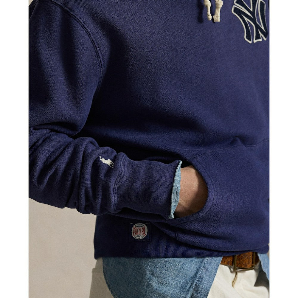 Yankees Polo Ralph Lauren Fleece Hoodie - Navy