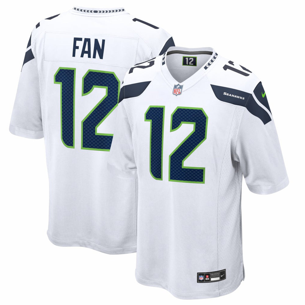 12s Seattle Seahawks Game Jersey - White | Nike on sale