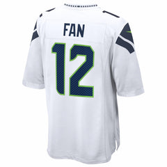 12s Seattle Seahawks Game Jersey - White | Nike on sale