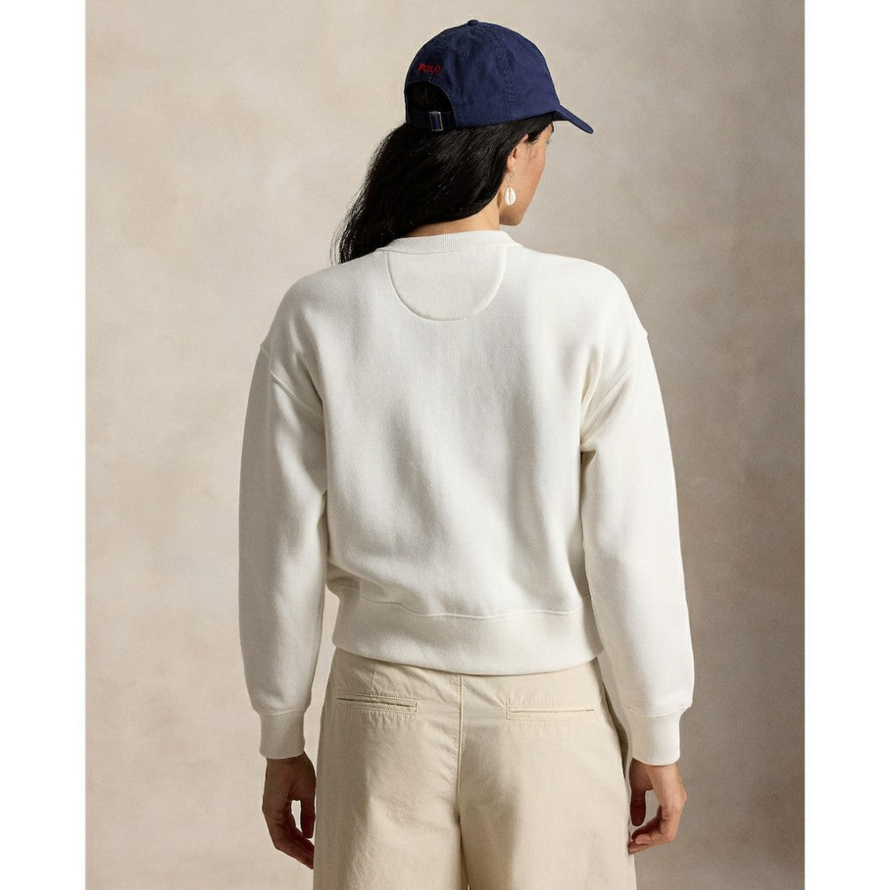 Yankees Polo Ralph Lauren Women's Seasonal Knit Full-Snap Cardigan - White