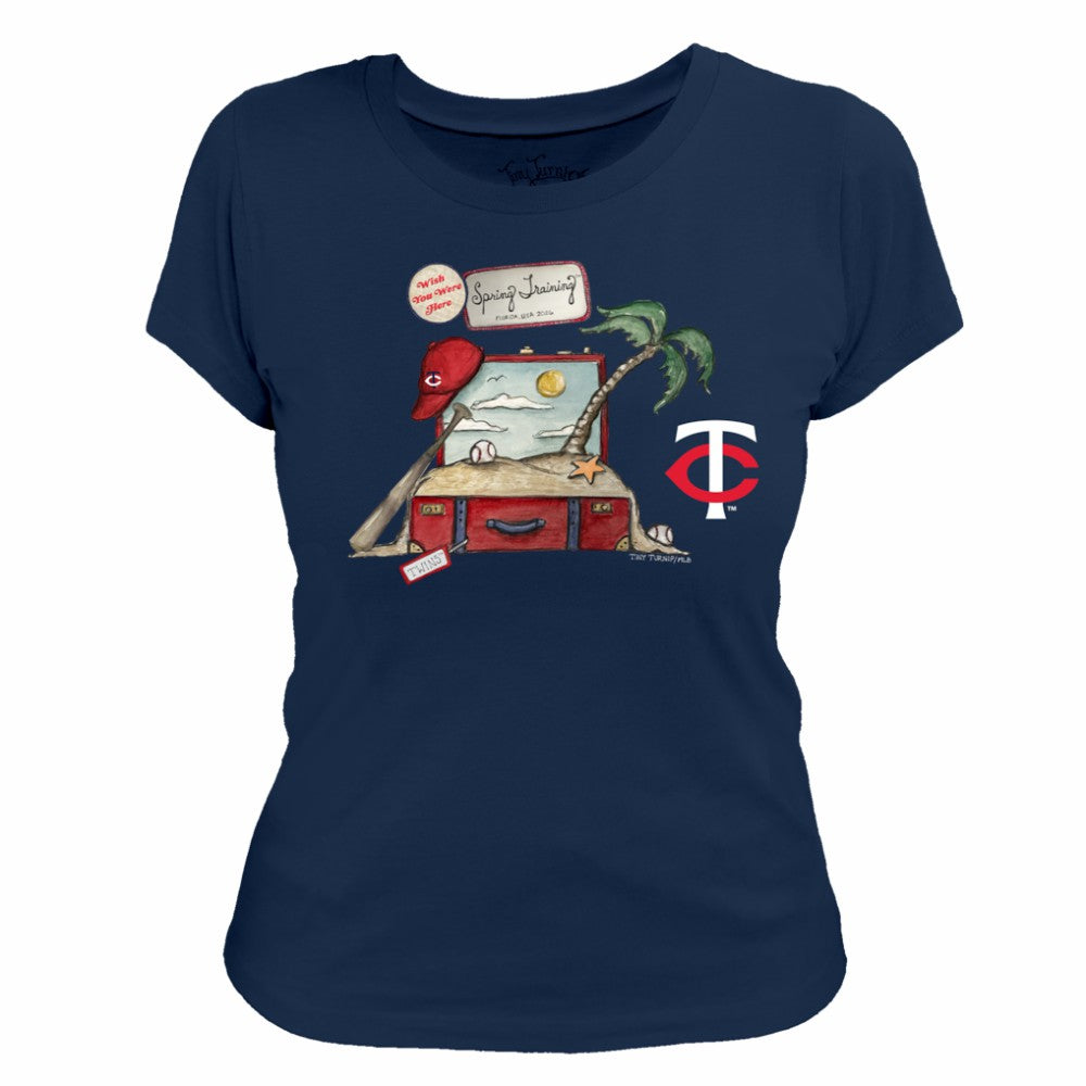 Minnesota Twins Tiny Turnip Women's 2026 Spring Training T-Shirt - Navy