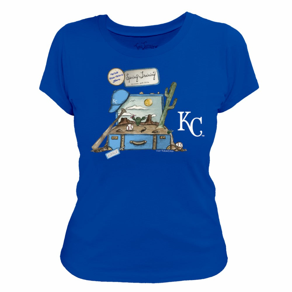 Kansas City Royals Tiny Turnip Women's 2026 Spring Training T-Shirt - Royal
