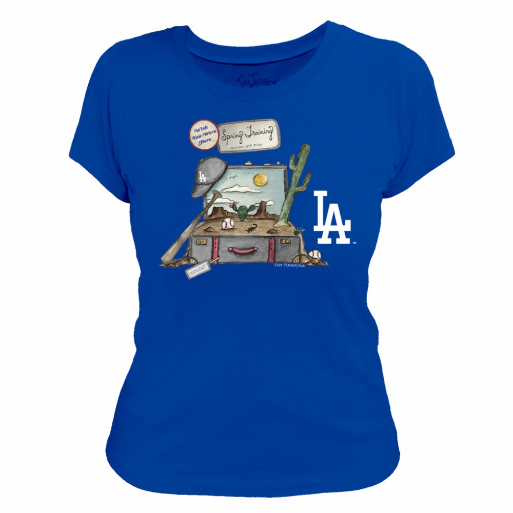 Los Angeles Dodgers Tiny Turnip Women's 2026 Spring Training T-Shirt - Royal