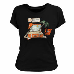 Baltimore Orioles Tiny Turnip Women's 2026 Spring Training T-Shirt - Black
