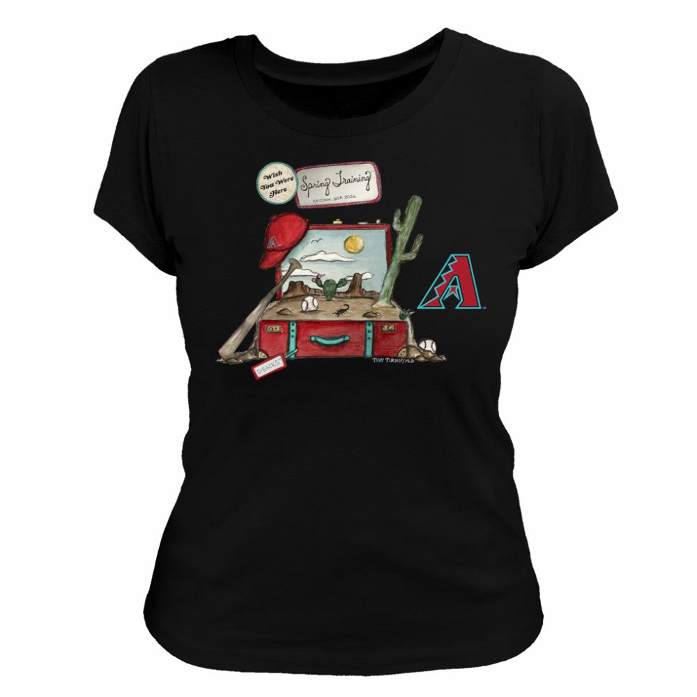 Arizona Diamondbacks Tiny Turnip Women's 2026 Spring Training T-Shirt - Black