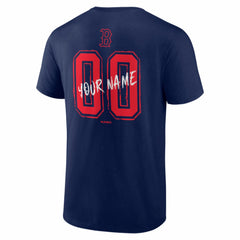 Boston Red Sox  Hustle Personalized Name & Number T-Shirt - Navy