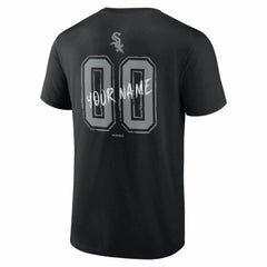 Chicago White Sox  Hustle Personalized Name & Number T-Shirt - Black